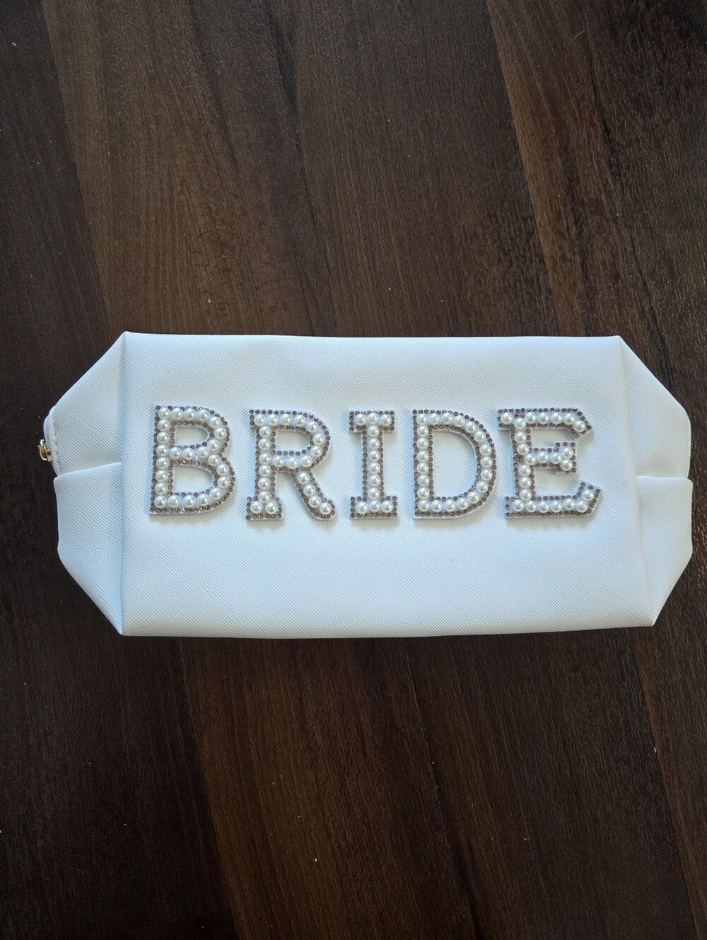 ❤️FIRM❤️ Bride Embellished White Bridal Clutch